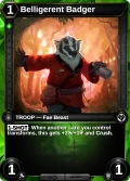 Belligerent Badger: printing in Frostheart