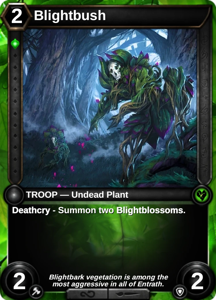 Blightbush: the card