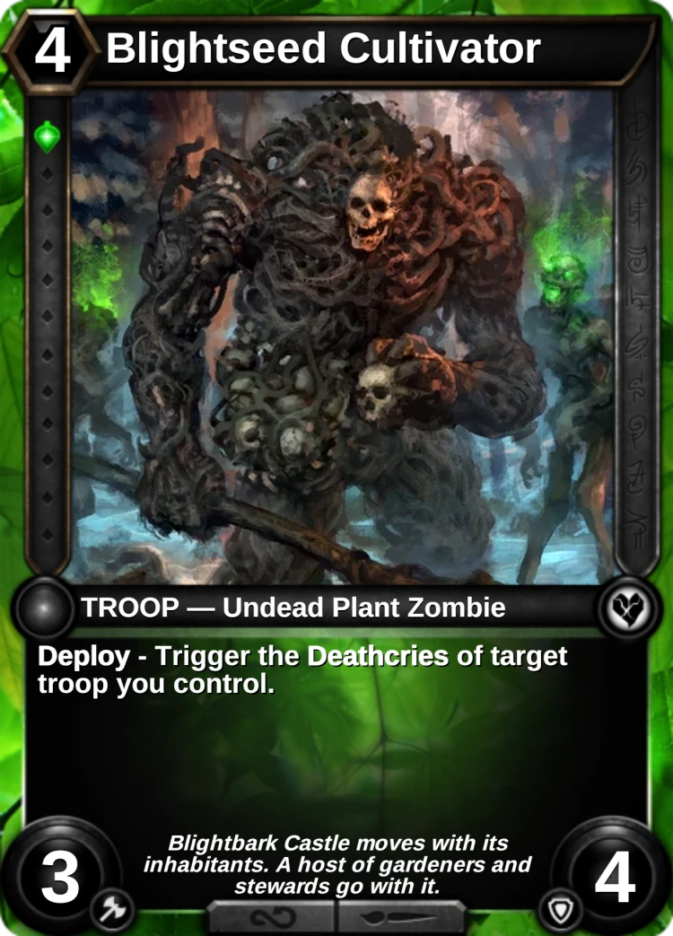 Blightseed Cultivator: the card