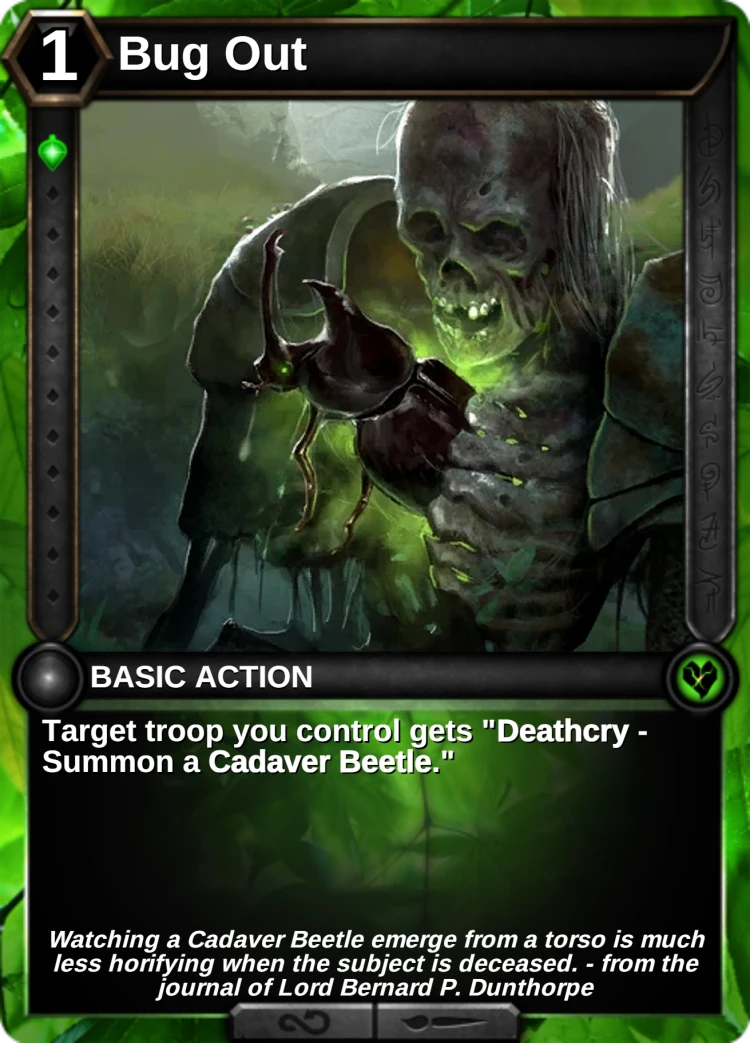 Bug Out: the card