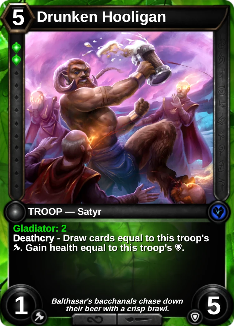 Drunken Hooligan: the card