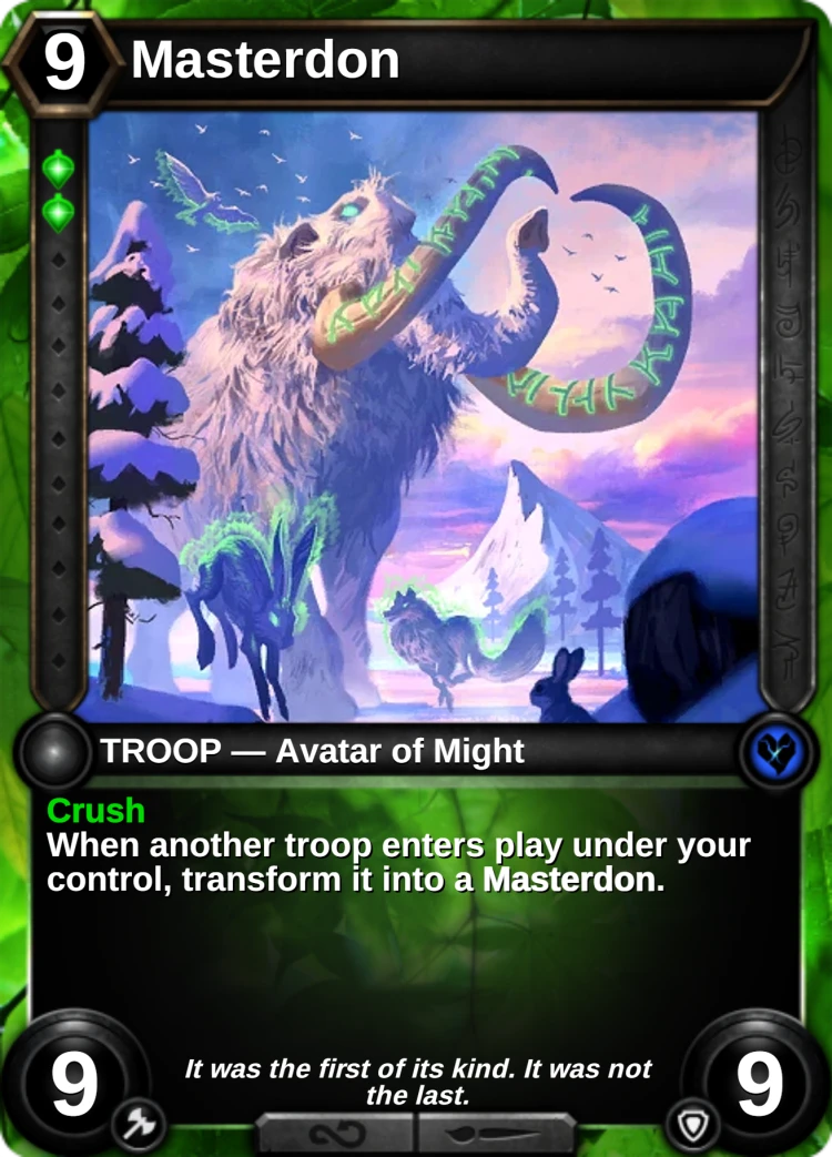Masterdon: the card
