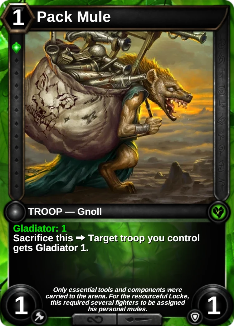 Pack Mule: the card