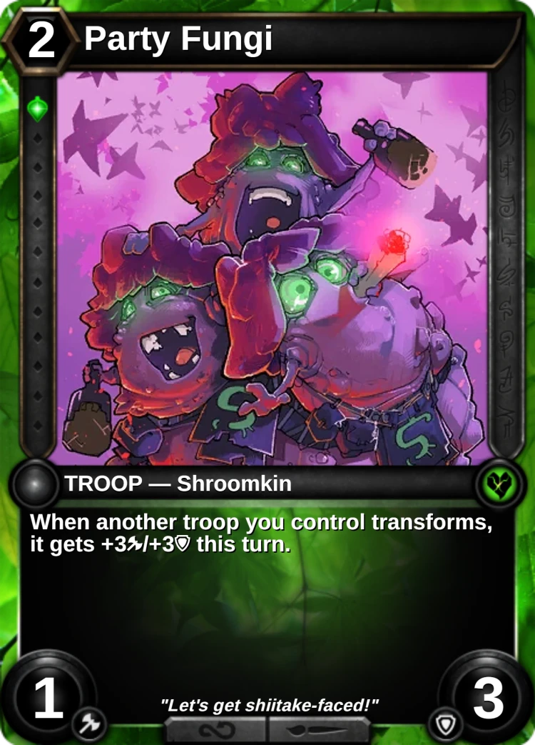 Party Fungi: the card