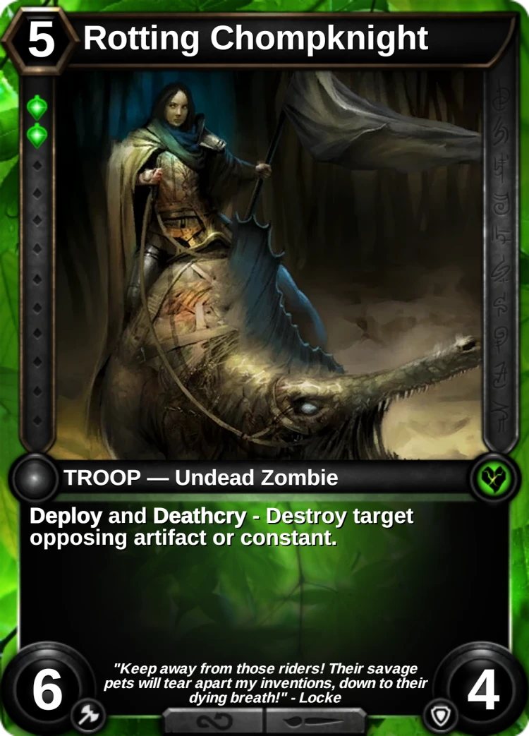 Rotting Chompknight: the card