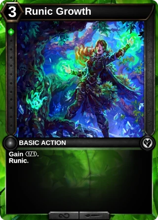 Runic Growth: the card this item changes