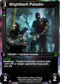 Blightbark Paladin: printing in Frostheart