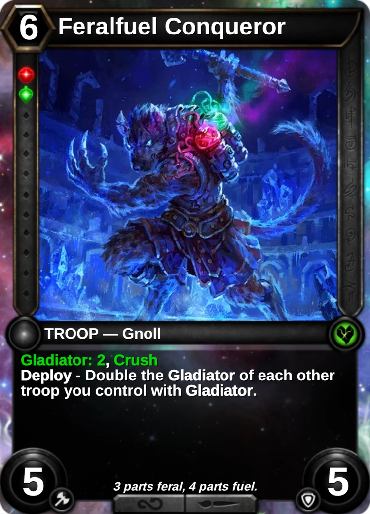 Feralfuel Conqueror: the card