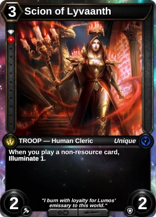 Scion of Lyvaanth: the card this item changes
