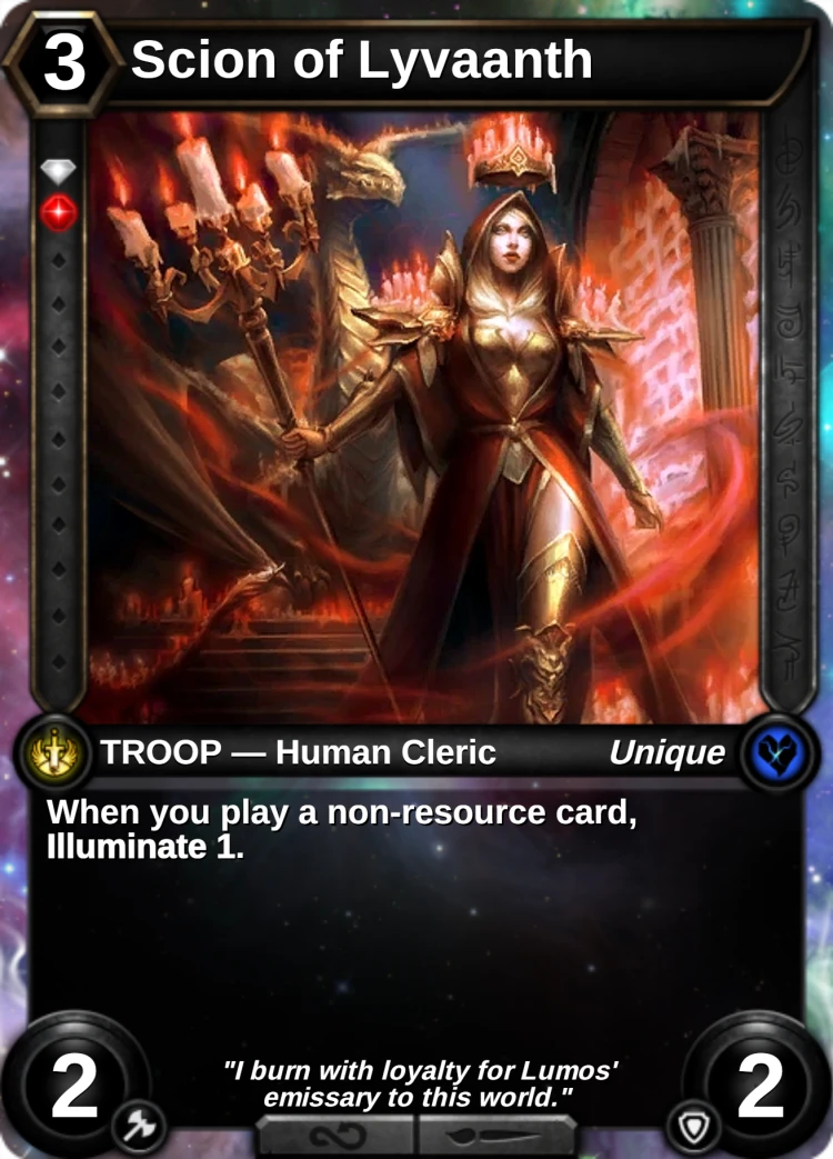 Scion of Lyvaanth: the card