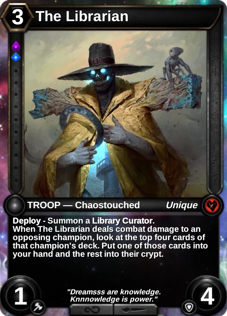 The Librarian: the card