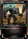 Experimental War Hulk: printing in Shards of Fate
