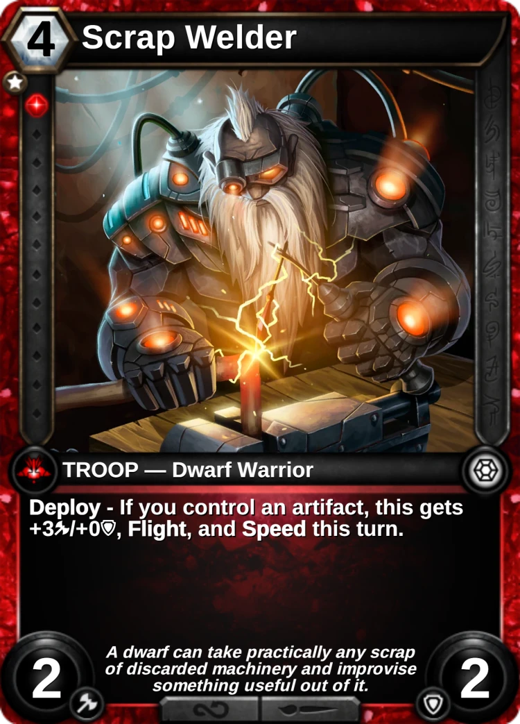 Scrap Welder: the card