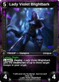 Lady Violet Blightbark: alternate art in Frostheart