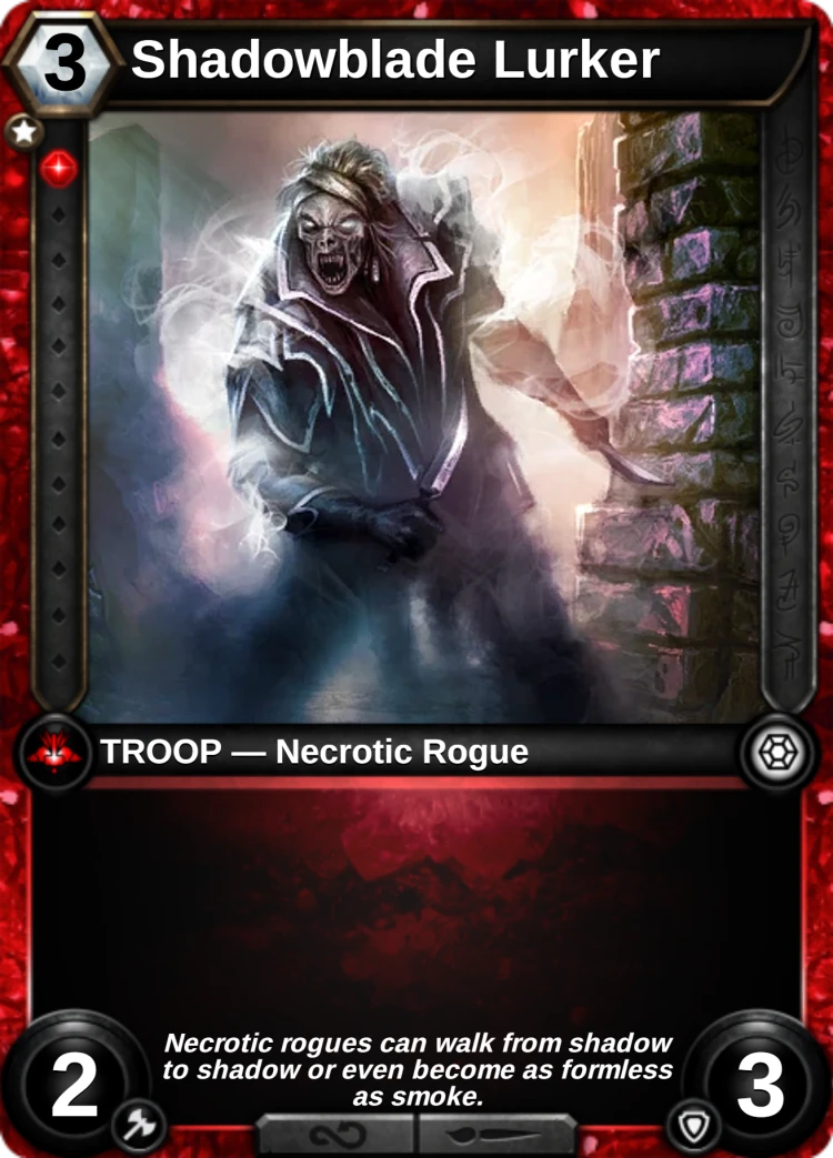 Shadowblade Lurker: the card