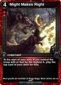 Might Makes Right: alternate art in Frostheart