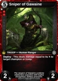 Sniper of Gawaine: printing in Shards of Fate