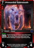 Primordial Sabretooth: alternate art in Frostheart