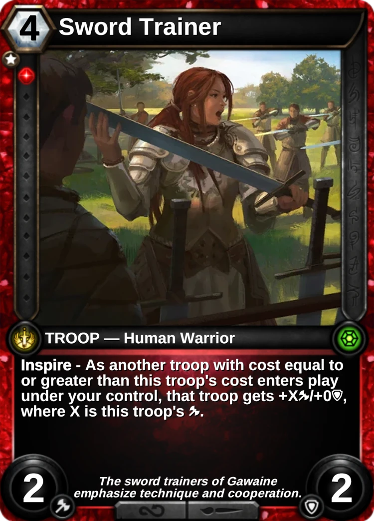 Sword Trainer: the card