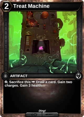 Treat Machine: the card this item changes
