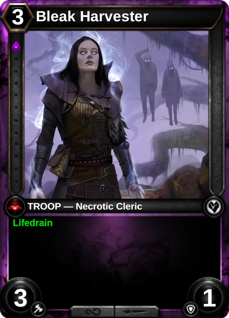 Bleak Harvester: the card
