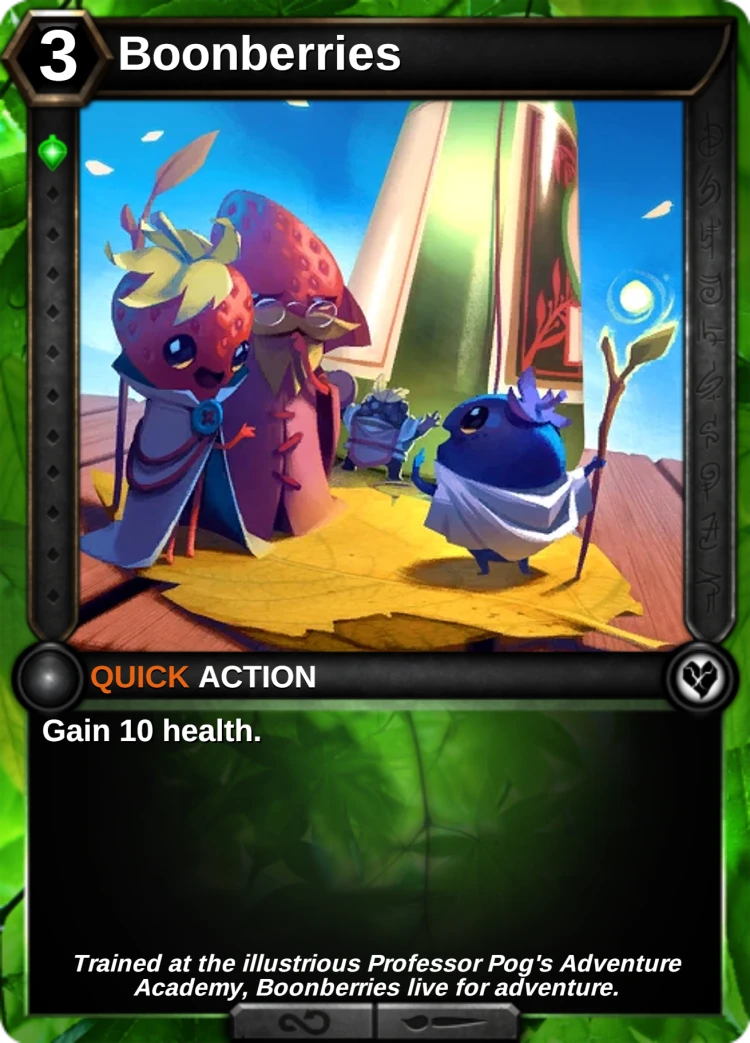 Boonberries: the card