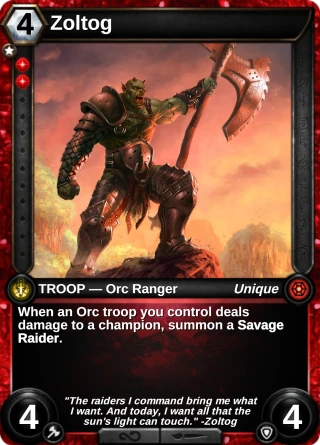 Zoltog: the card this item changes