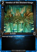 Verdict of the Ancient Kings: alternate art in Frostheart Core Commons