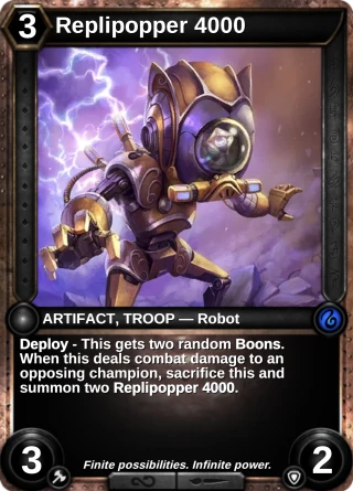 Replipopper 4000: the card this item changes