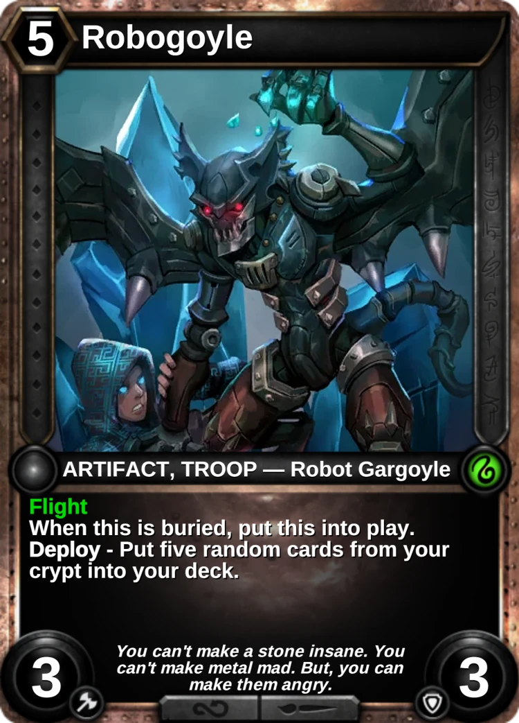 Robogoyle: the card