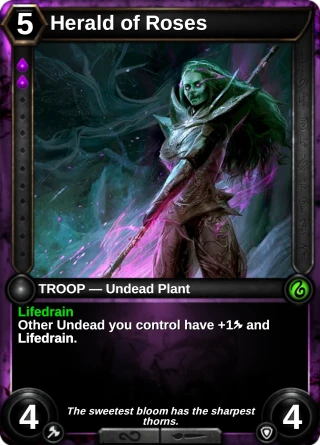 Herald of Roses: the card this item changes