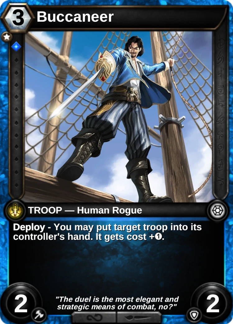 Buccaneer: the card