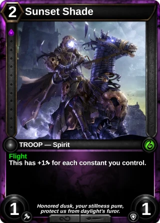 Sunset Shade: the card this item changes