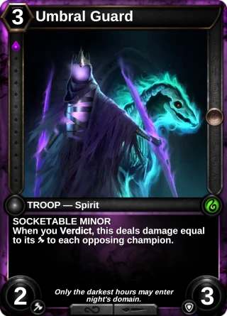 Umbral Guard: the card this item changes