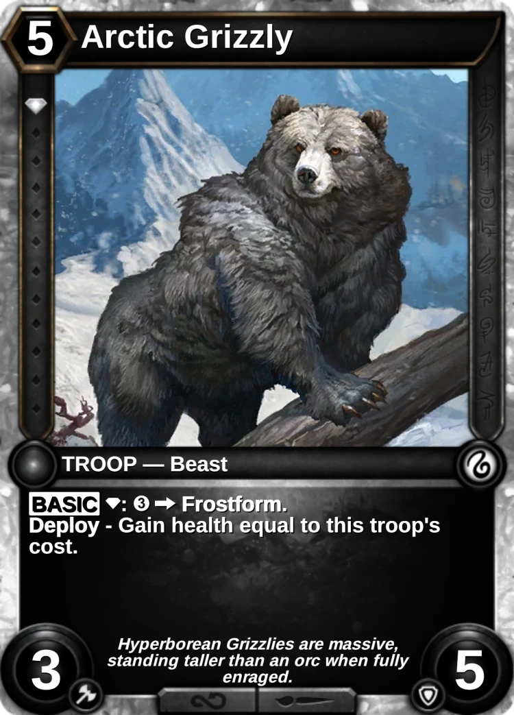 Arctic Grizzly: the card