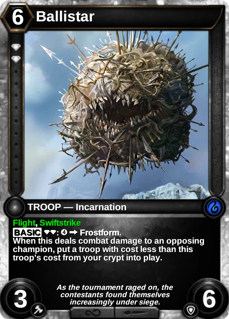 Ballistar: the card