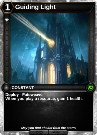 Guiding Light: the card this item changes