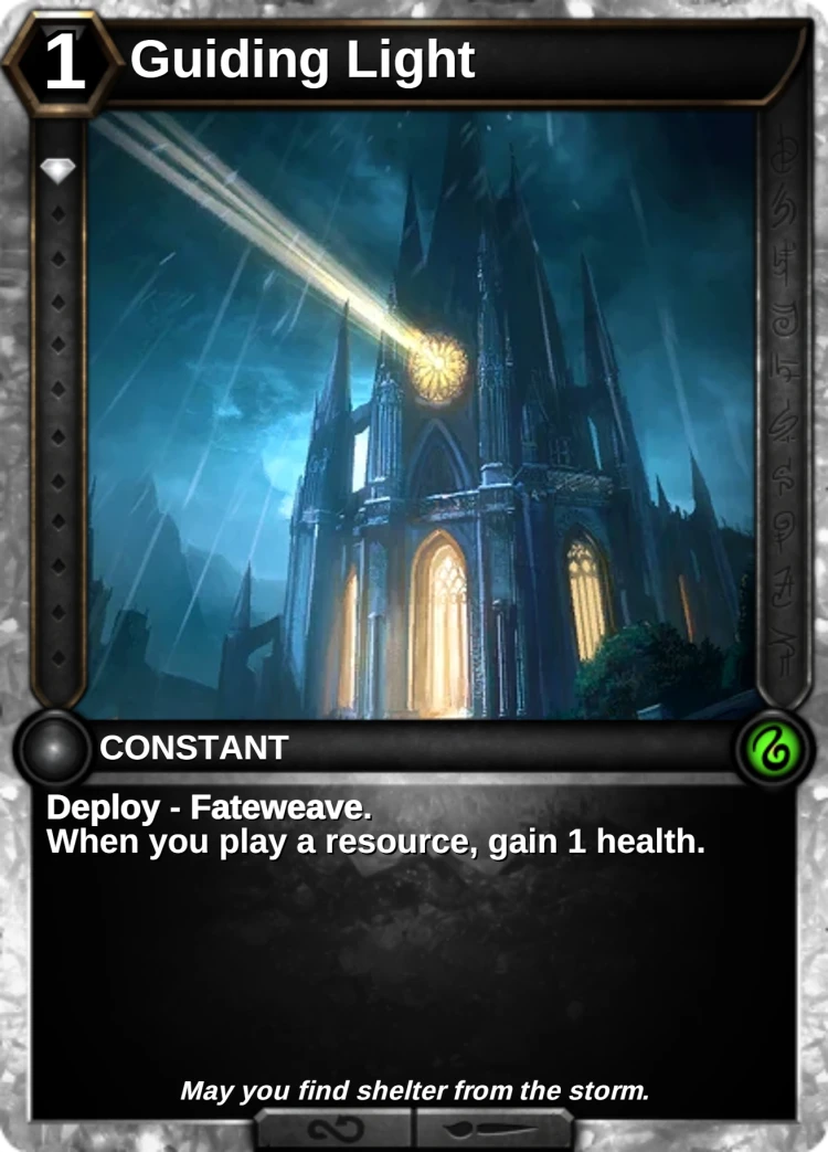 Guiding Light: the card