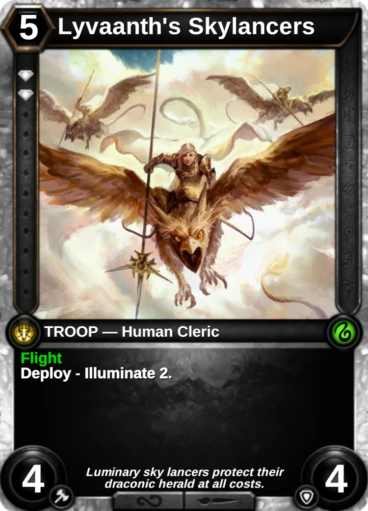 Lyvaanth's Skylancers: the card
