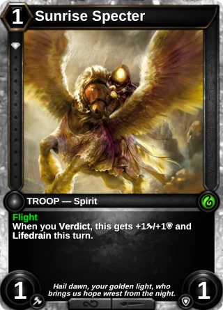 Sunrise Specter: the card this item changes