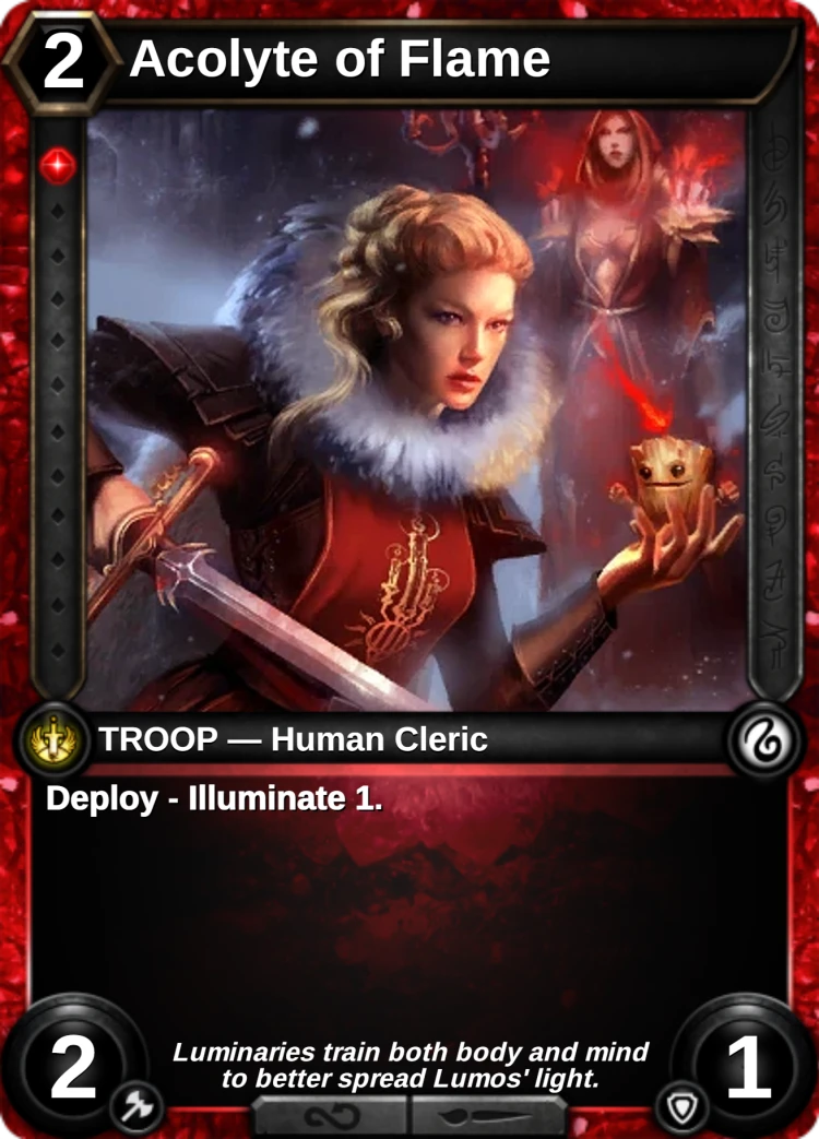 Acolyte of Flame: the card