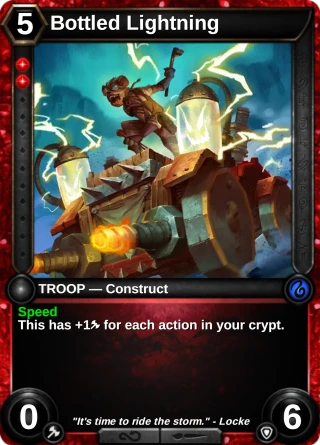 Bottled Lightning: the card this item changes