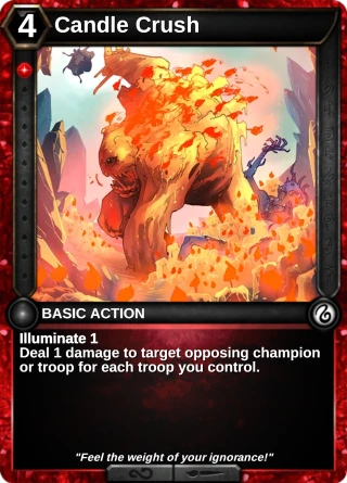 Candle Crush: the card this item changes