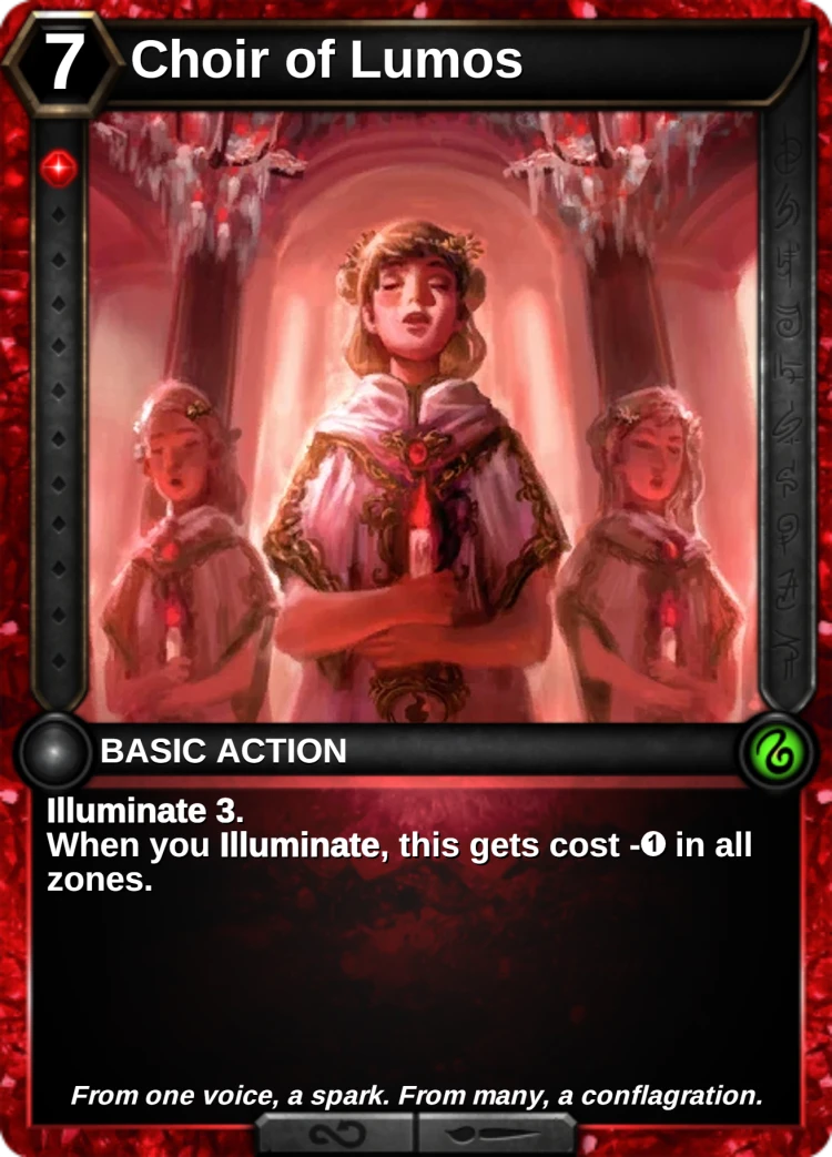 Choir of Lumos: the card