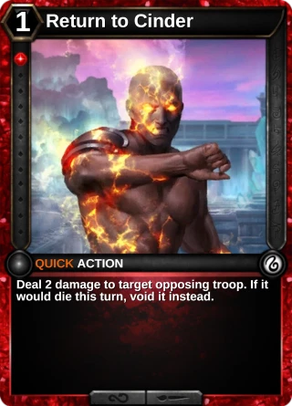 Return to Cinder: the card this item changes