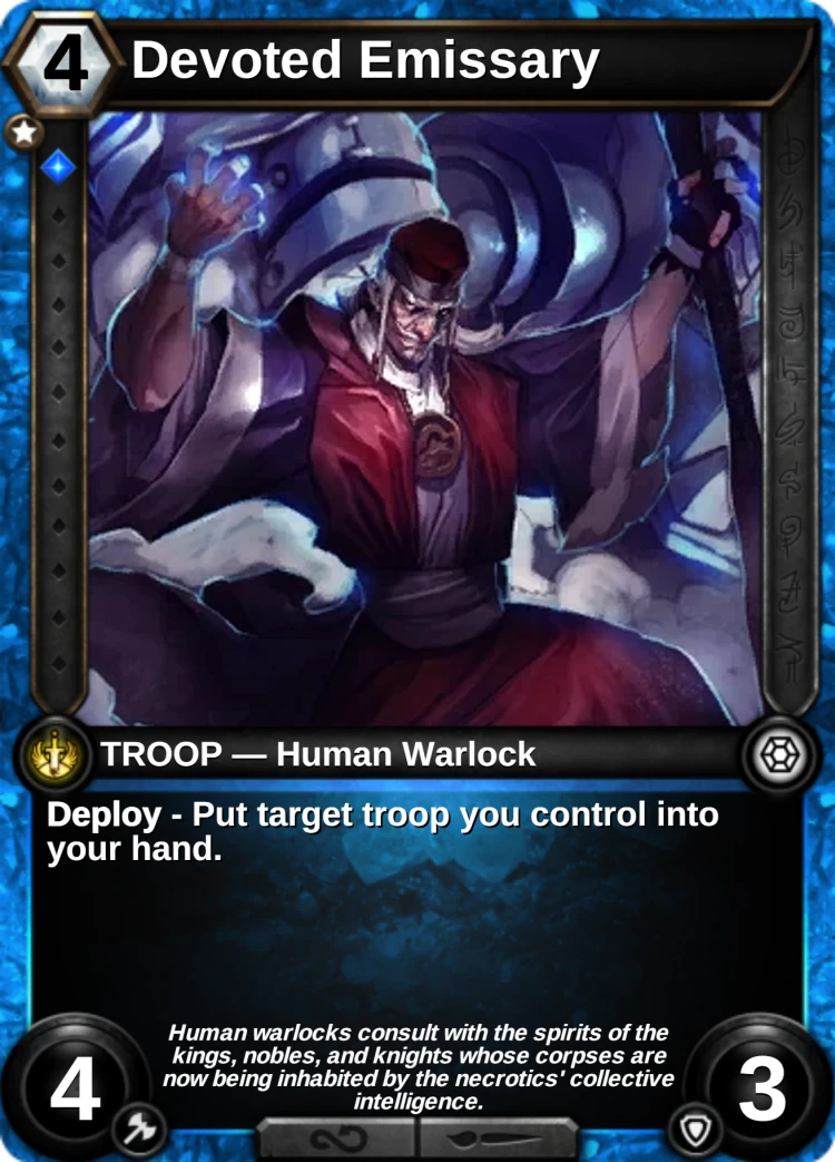 Devoted Emissary: the card