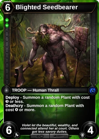 Blighted Seedbearer: the card this item changes