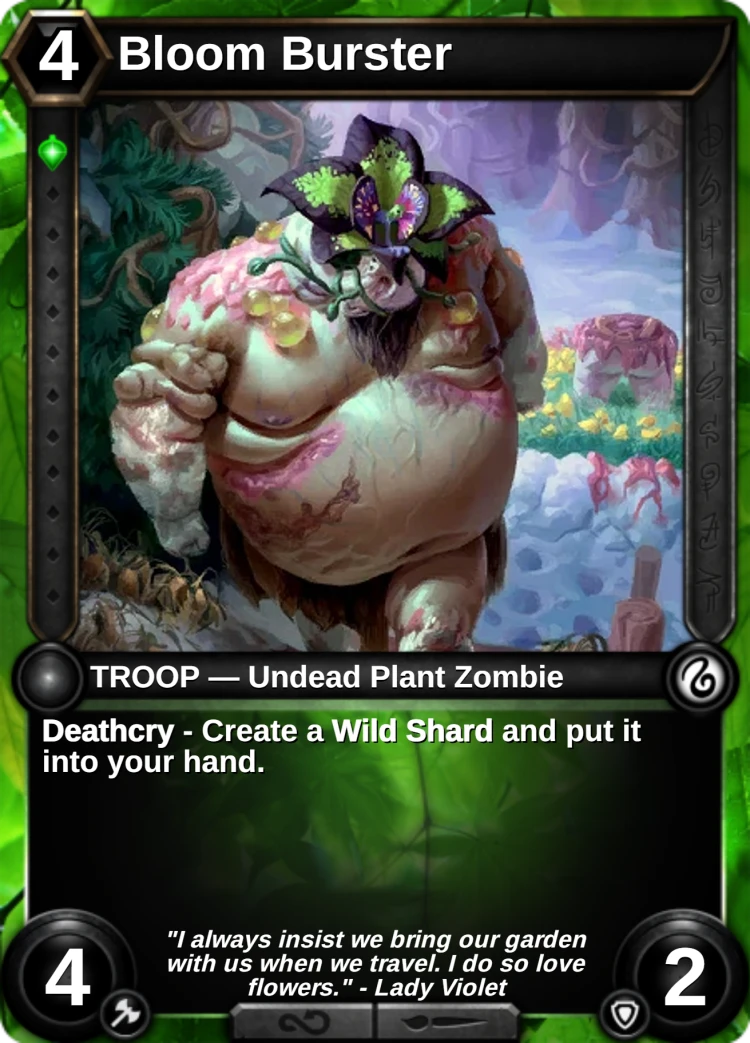 Bloom Burster: the card