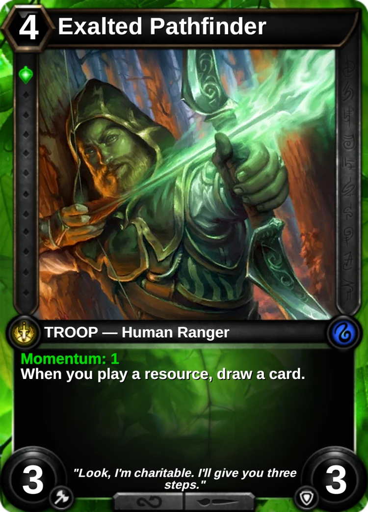 Exalted Pathfinder: the card
