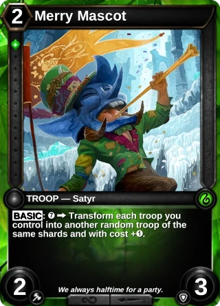 Merry Mascot: the card this item changes